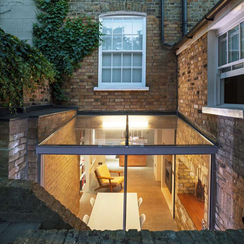 veranda sur maison avec sous sol