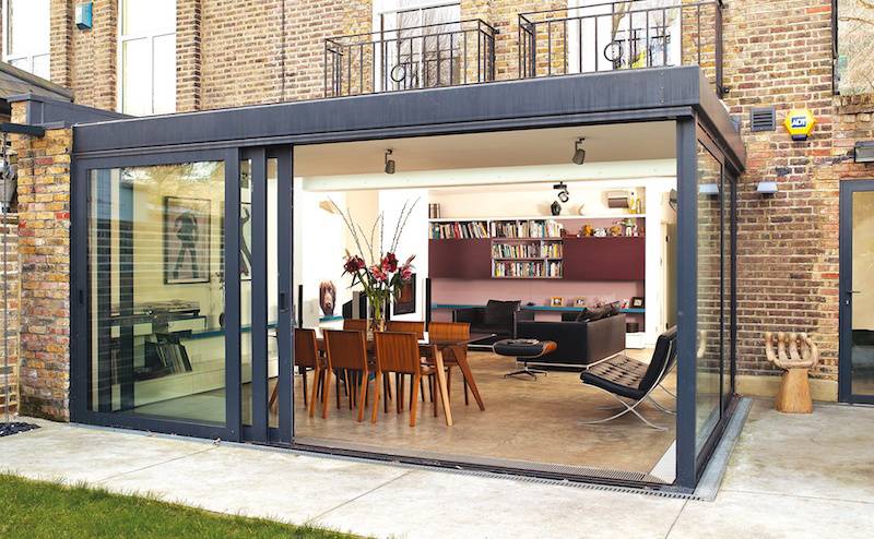 extension veranda contemporaine