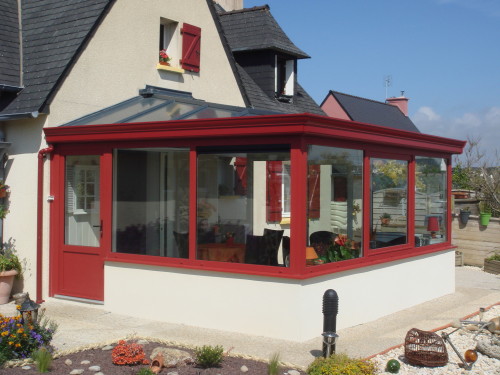 veranda alu rouge