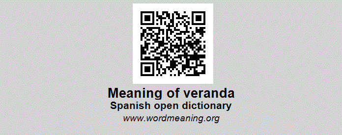 veranda dictionary definition
