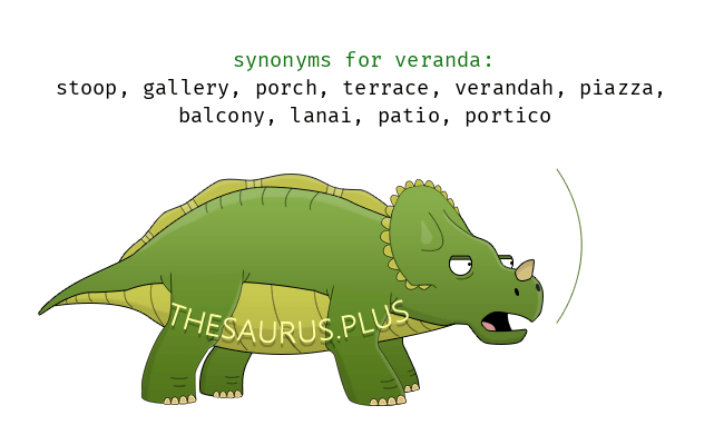 veranda definition antonym