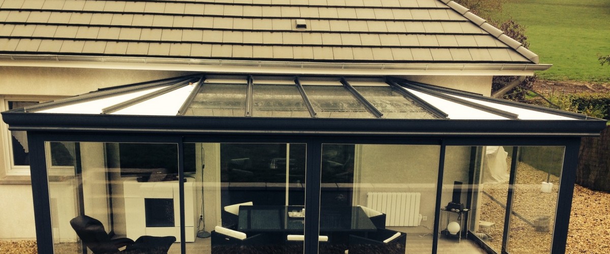 veranda en kit double vitrage