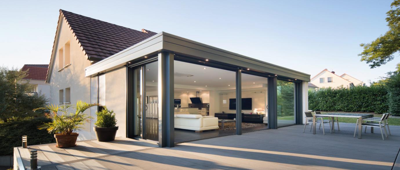 hauteur mur veranda