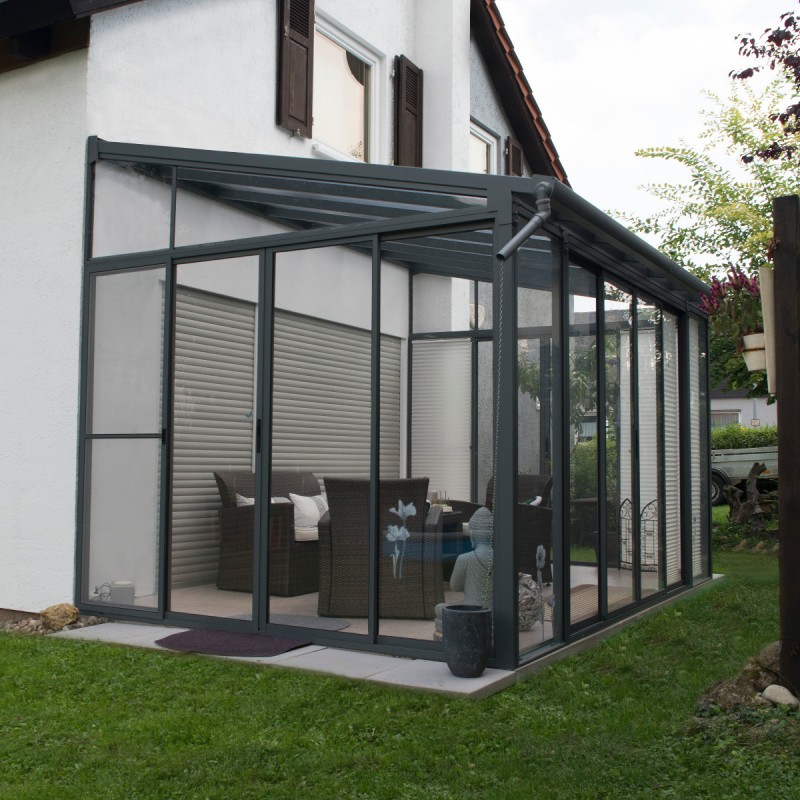 photo veranda gris anthracite