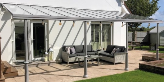 veranda en metal