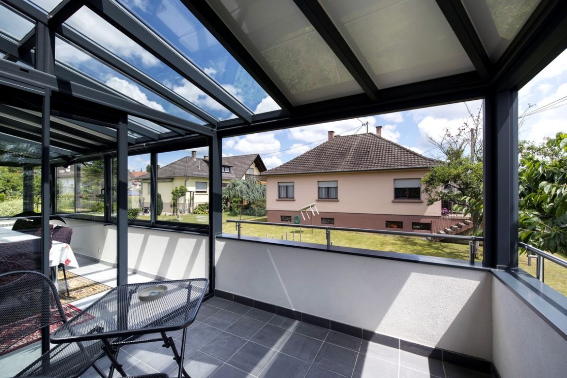 vente veranda terrasse suspendue