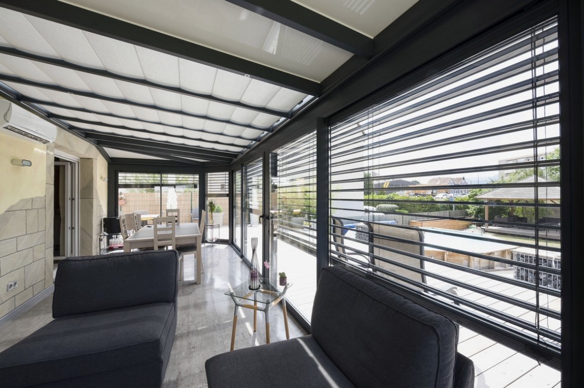 comment amenager une veranda en longueur