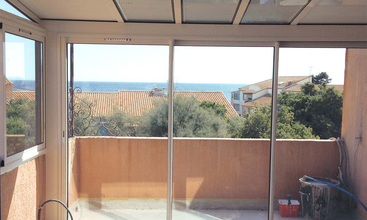 veranda pour fermer un balcon