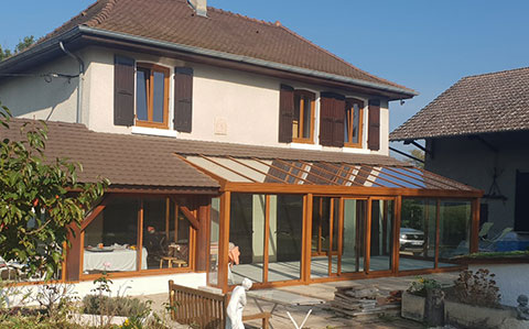 volets veranda bois