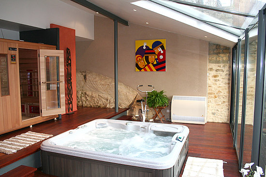 veranda avec jacuzzi