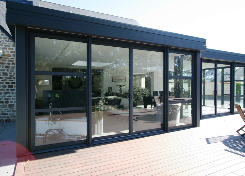 veranda baie coulissante