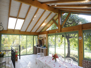 veranda structure bois