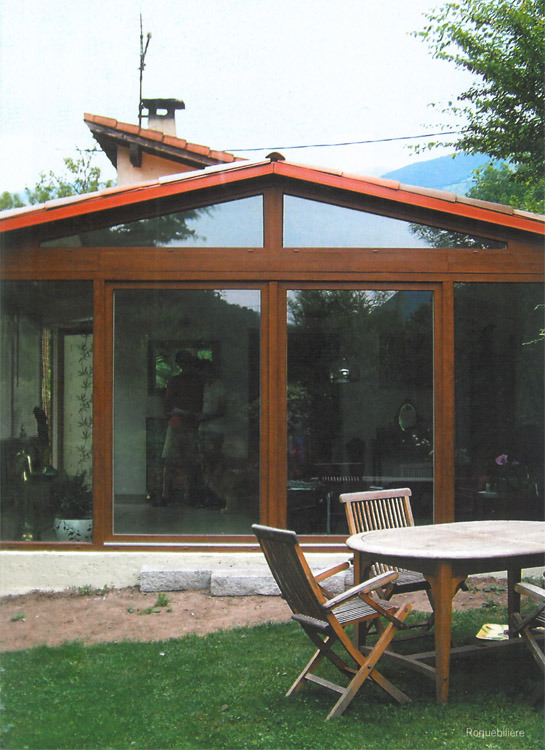 fermeture veranda en bois