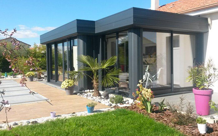 veranda alu contemporaine