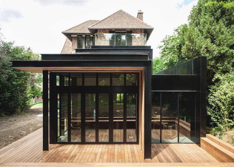 veranda bois terrasse