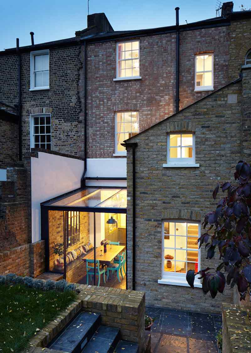 veranda maison briques
