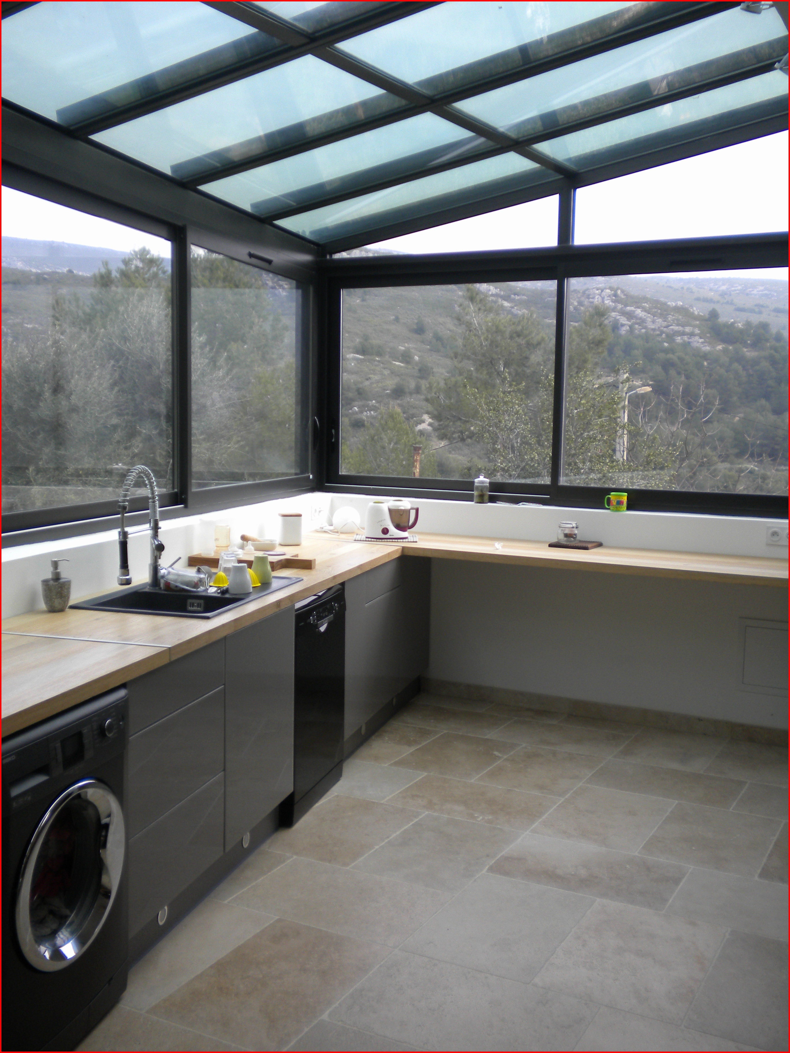 cuisine dans veranda prix