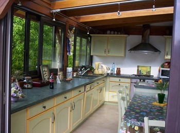 modele veranda avec cuisine