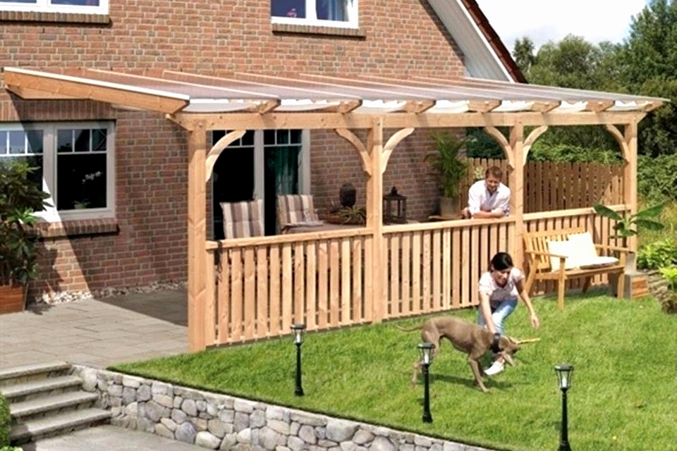 veranda exterieur en bois