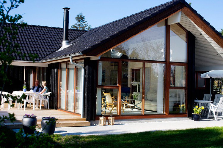 veranda maison en bois
