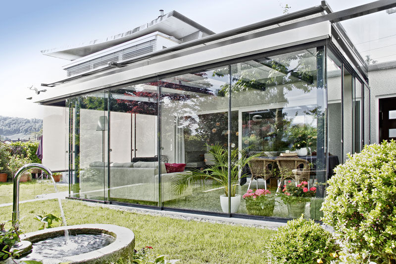 veranda de verre