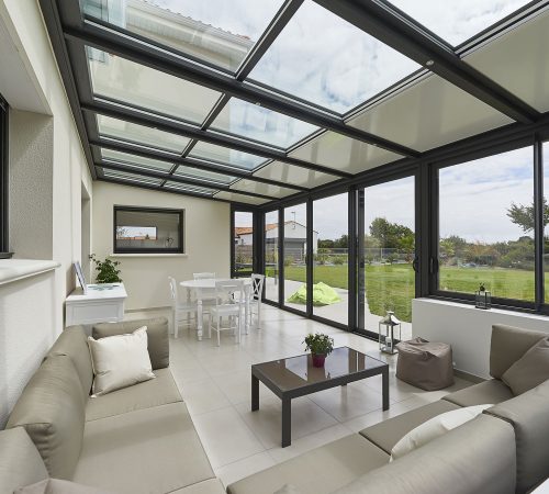 veranda maison neuve