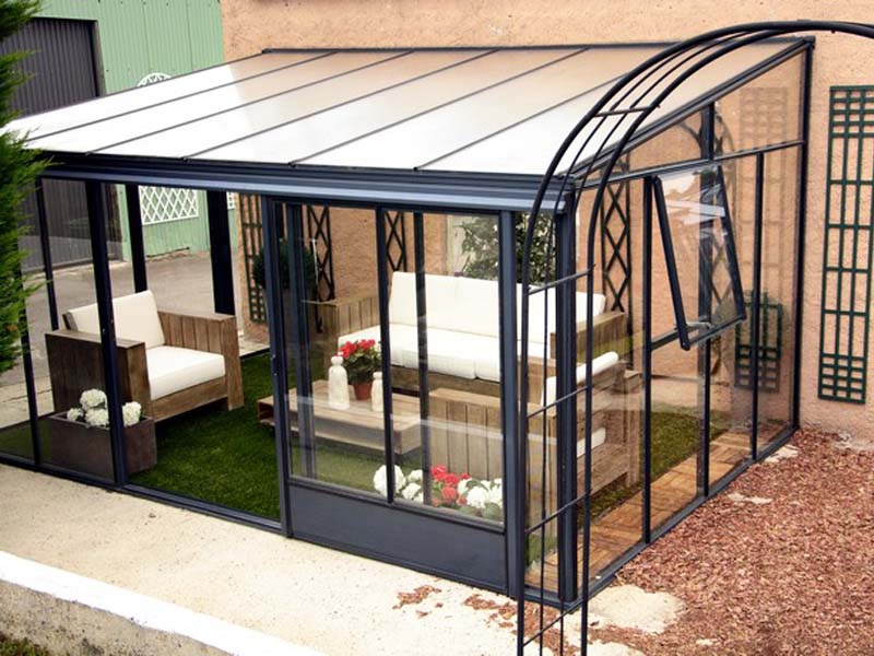 veranda adossÃ©e kit