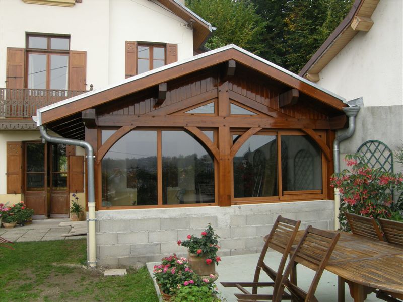 veranda bois haute savoie