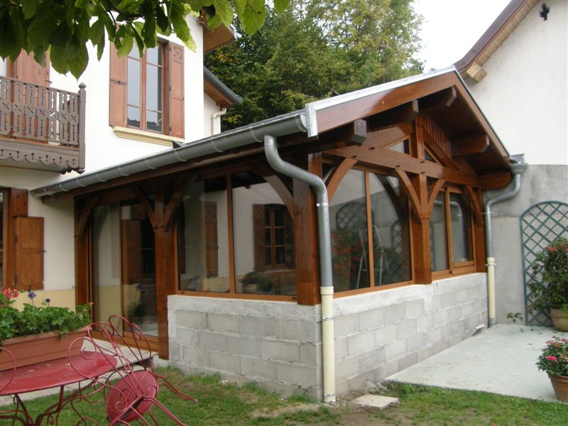 kit veranda ossature bois