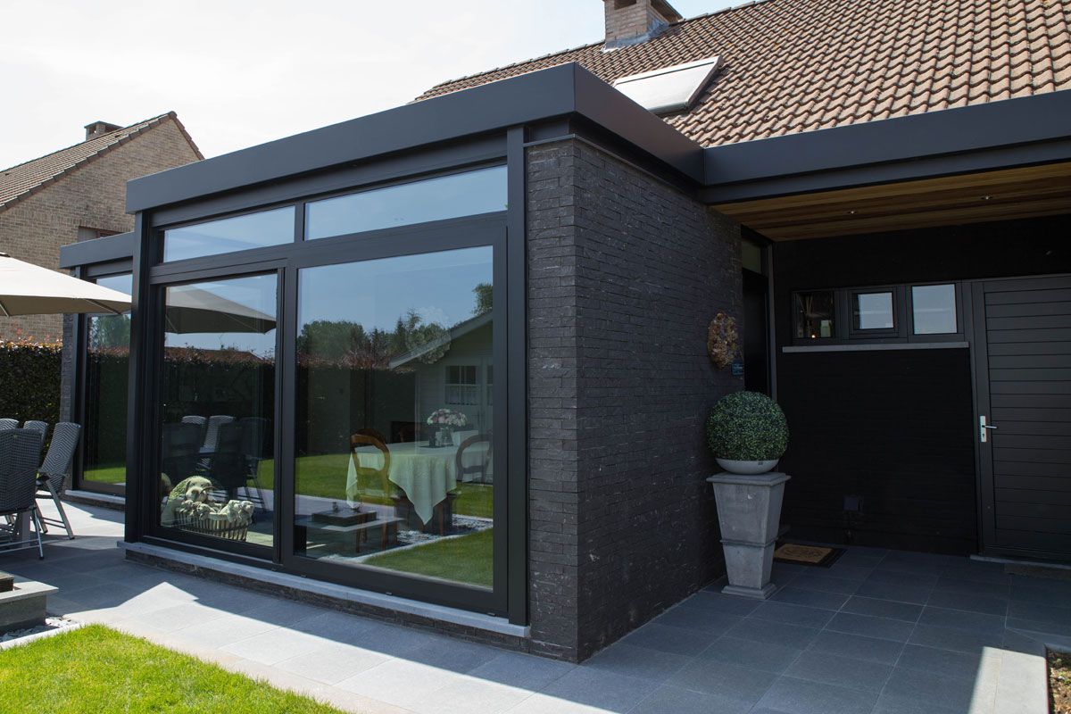 moderne veranda aanbouw