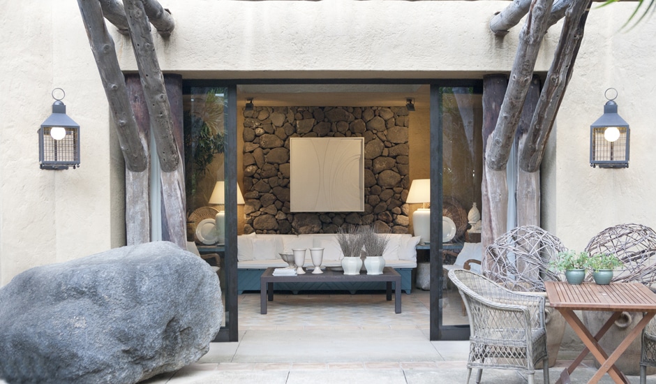 table de veranda jardin