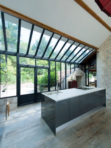 veranda type industrielle