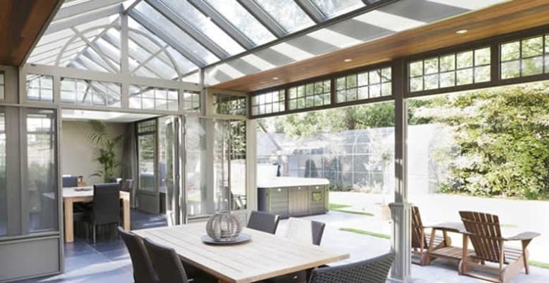 moderne veranda inrichting