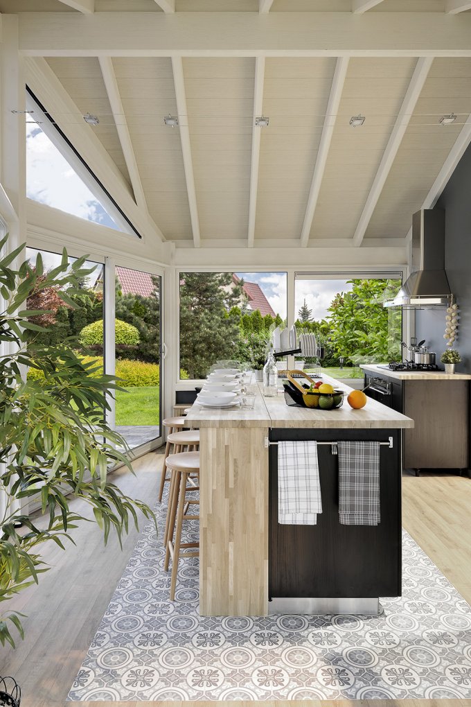 intÃ©rieur vÃ©randa en bois