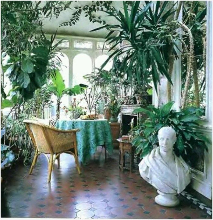 veranda dans jardin