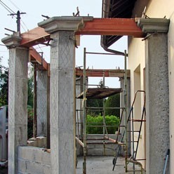 veranda structure beton
