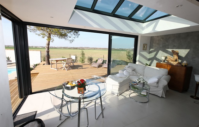 maison en l avec veranda