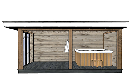 veranda met jacuzzi