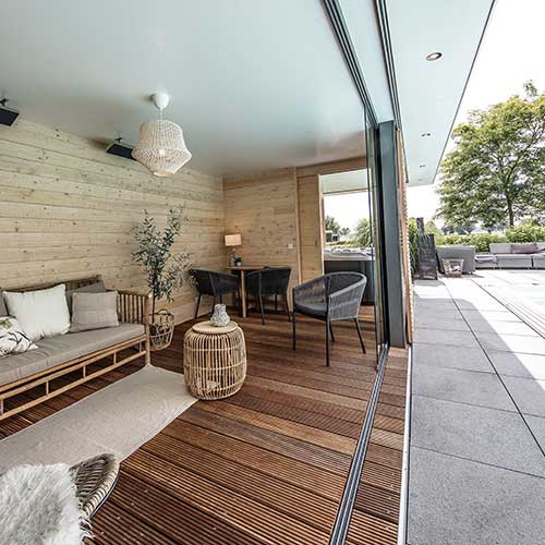 veranda voor jacuzzi
