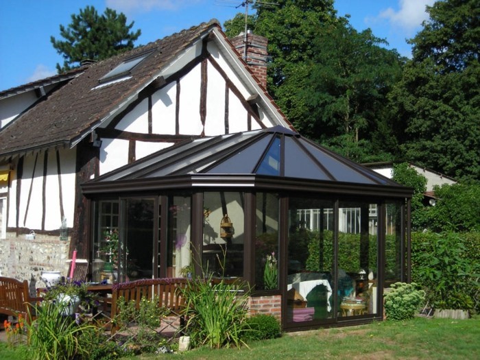 veranda adossee a la maison