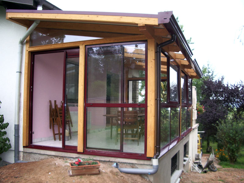 photo veranda ossature bois
