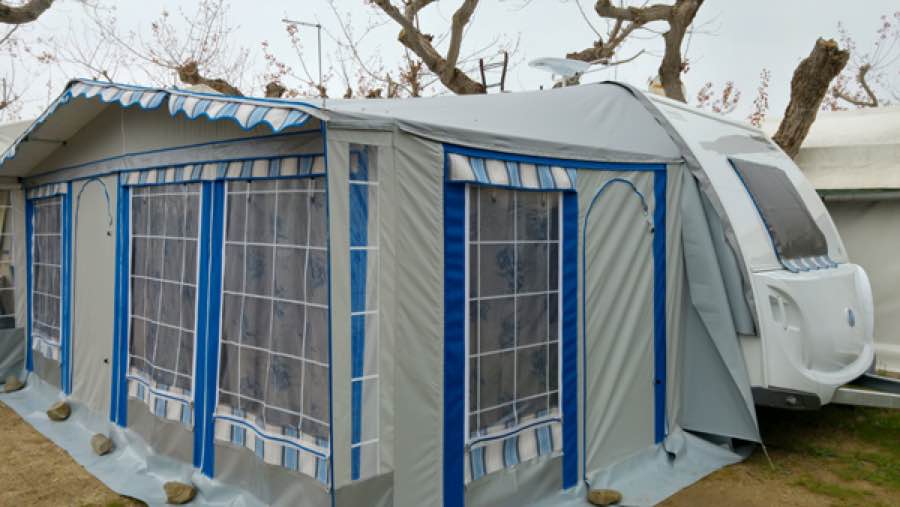 veranda usata per roulotte
