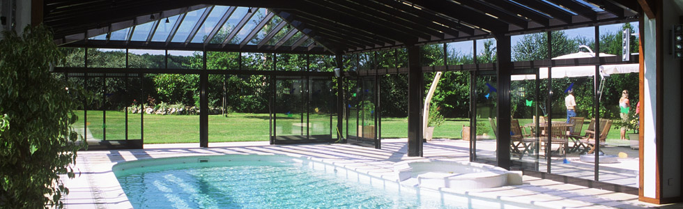 veranda alu piscine