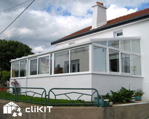 veranda en kit pvc