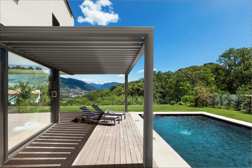 pergola bioclimatique veranda rideau