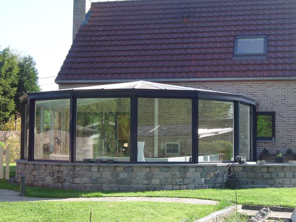 veranda ronde bois