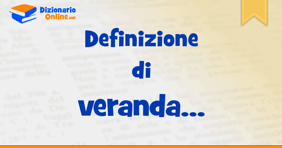 veranda definizione