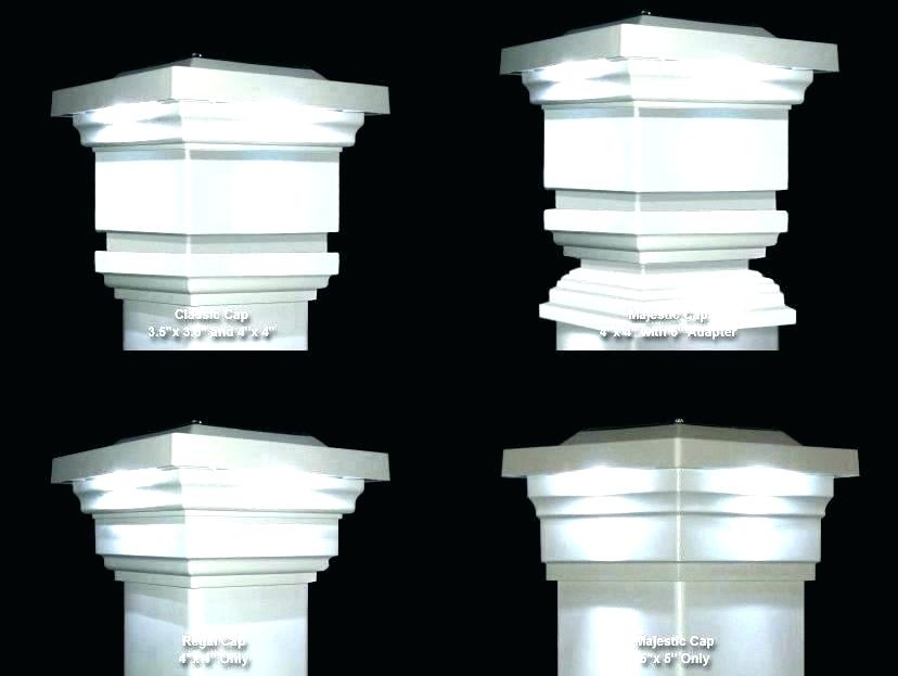 veranda lighted post caps