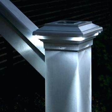 veranda lighted post caps