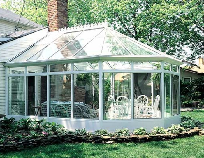 veranda victorienne acier